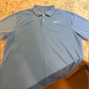 NWOT Nike Men'sLight Blue Dri-FIT Polo Size Medium